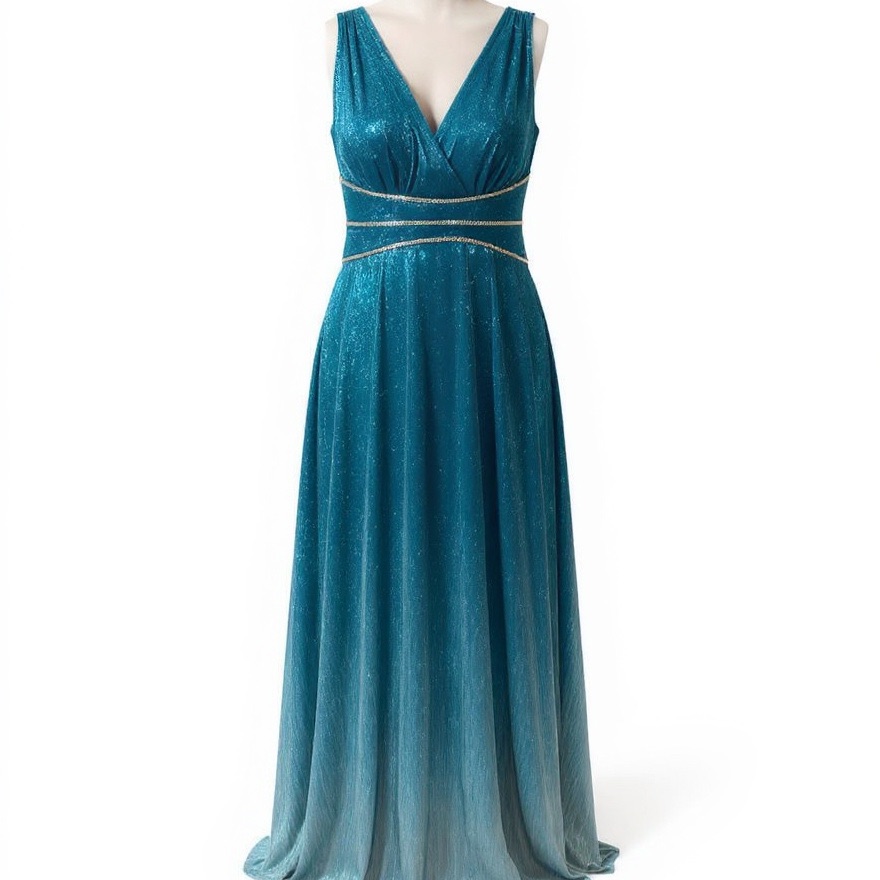 RM Richards Embellished Gown Size 8 Color Turquoise Brand New With Tag